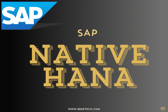 SAP Native HANA